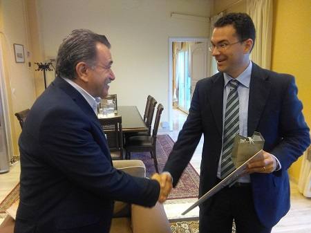 Τον Περιφερειάρχη Θ. Γαλιατσάτο επισκέφθηκε ο Περιφερειάρχης Αυλώνα Αλβανίας