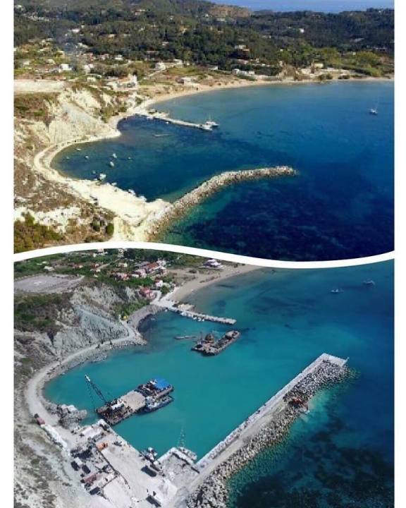 Ισχυρή θεσμική εκπροσώπηση στα εγκαίνια του έργου «Επέκταση Λιμένα Ερείκουσας»