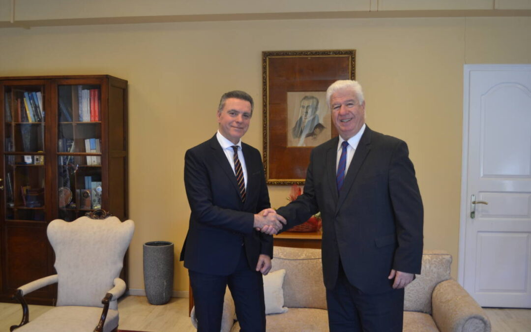 Συνάντηση με τον Πρόεδρο του Επιμελητηρίου Λευκάδας, Σωτήρη Σκιαδαρέση