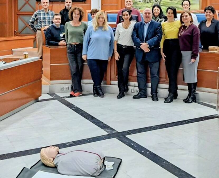 Εκπαίδευση εργαζομένων της Π.Ε. Κέρκυρας στις Α’ Βοήθειες  –  Ολοκληρώθηκε ο Β’ Κύκλος εκπαίδευσης σε συνεργασία της ΠΙΝ με το ΓΝΚ και την 1η ΤΟΜΥ Κέρκυρας