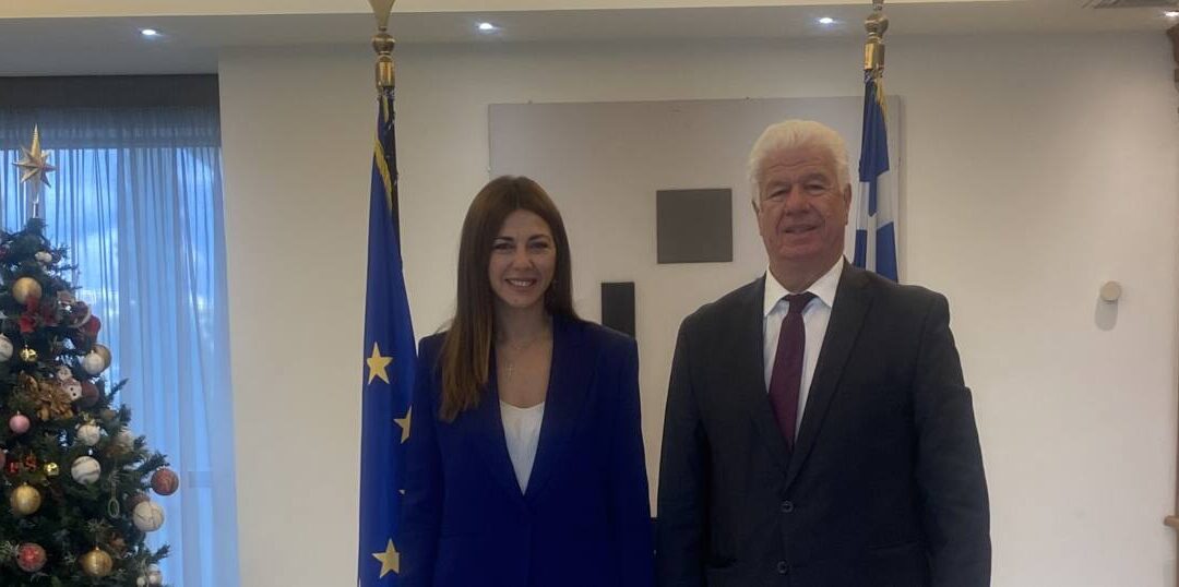 Επίσκεψη του Περιφερειάρχη Ιονίων Νήσων Γιάννη Τρεπεκλή στην Υπουργό Παιδείας Σοφία Ζαχαράκη