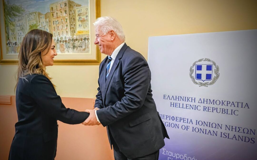 Επίσημη επίσκεψη της Υπουργού Τουρισμού, Όλγας Κεφαλογιάννη, στην έδρα της Περιφέρειας Ιονίων Νήσων, στην Κέρκυρα